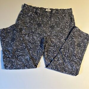 Jules & Leopold Womens
Pants Size XL Paisley Print Pull-on‎ Cropped Comfy Resort